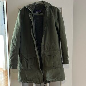 Women’s Patagonia Olive Hooded Coat